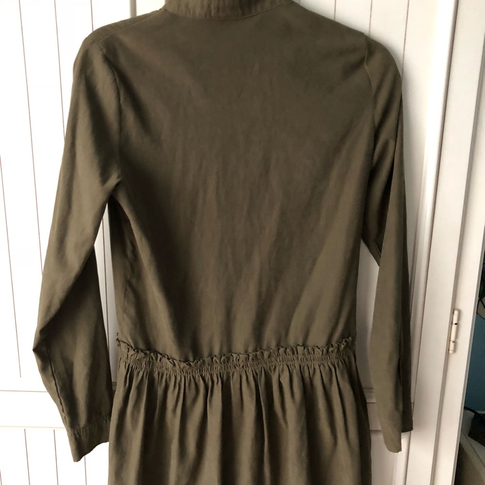 Re:Named Button Down, Drawstring Long Sleeve Dress - image 4